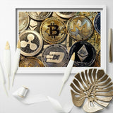 Modern Art Bitcoin Painting